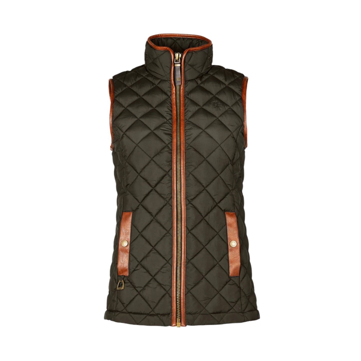 Holland Cooper Country Quilted Gilet Khaki