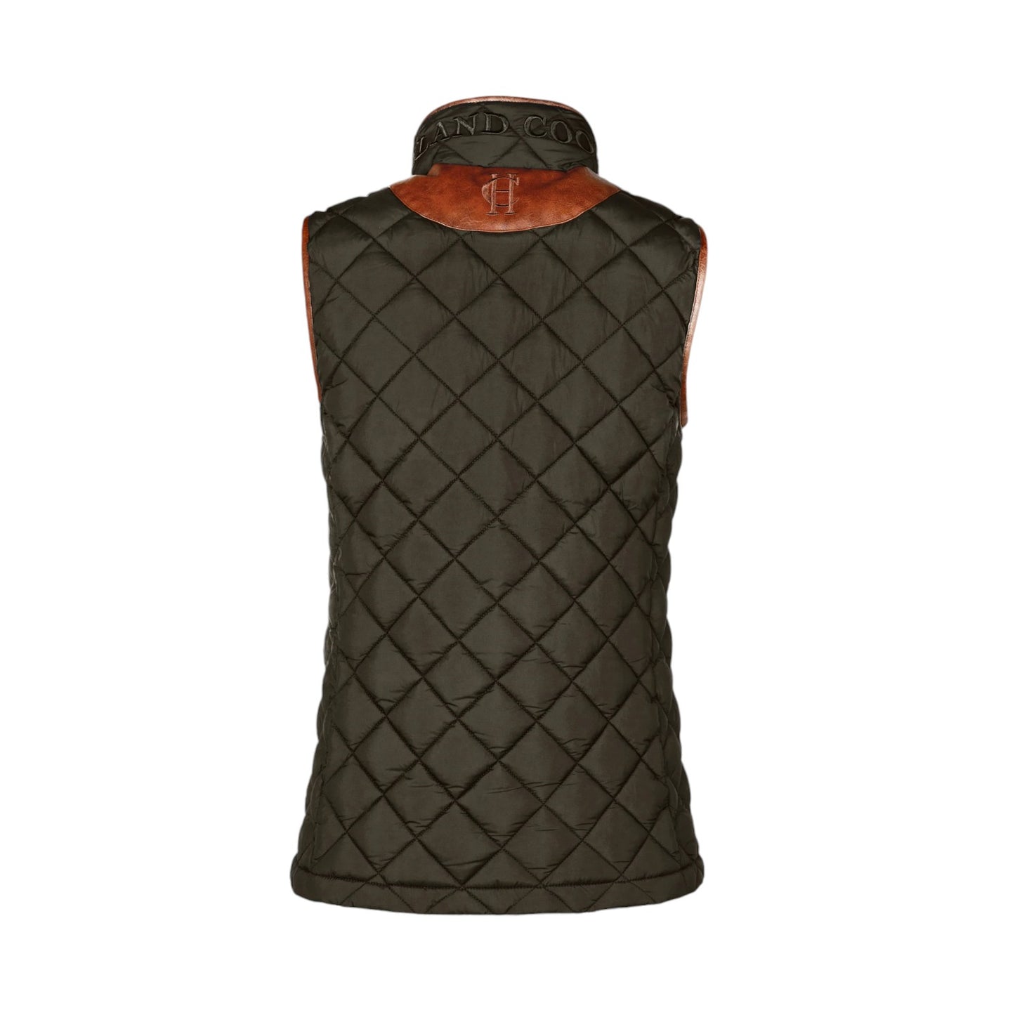 Holland Cooper Country Quilted Gilet Khaki