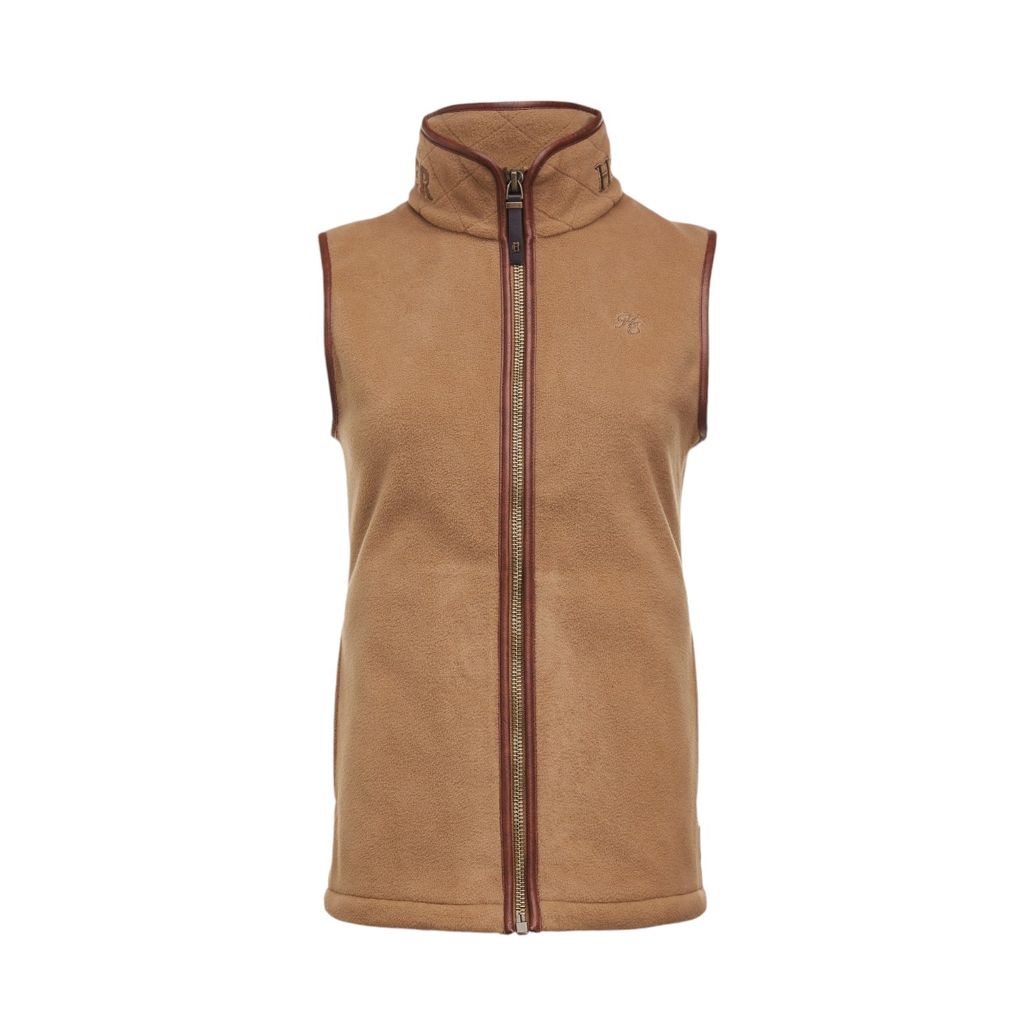 Holland Cooper Country Fleece Gilet Coffee