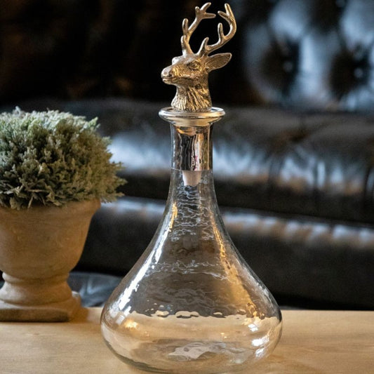 Culinary Concepts Decanter With Nickel Finish Stag Stopper