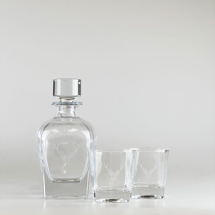 Decanter and Glass Set - Stag Prince