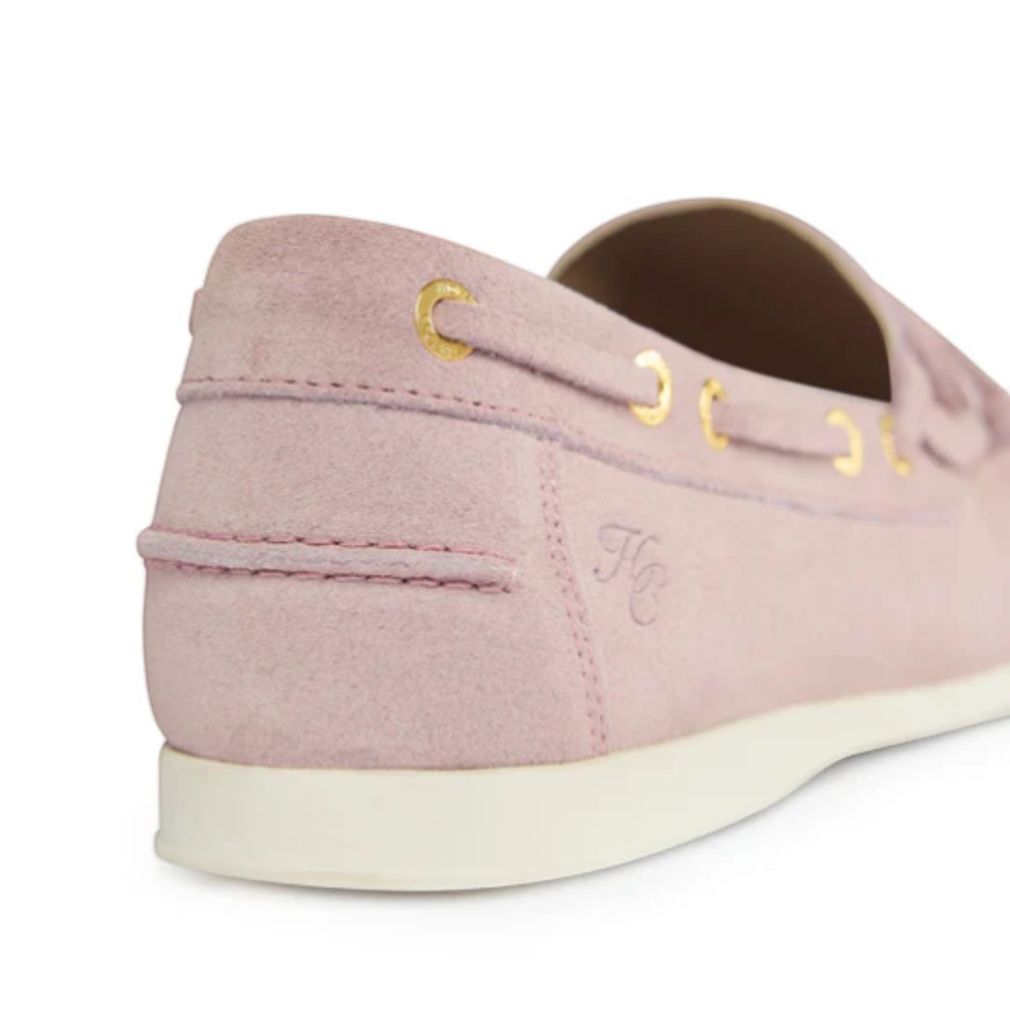 Holland Cooper Deck Shoe Blush Suede