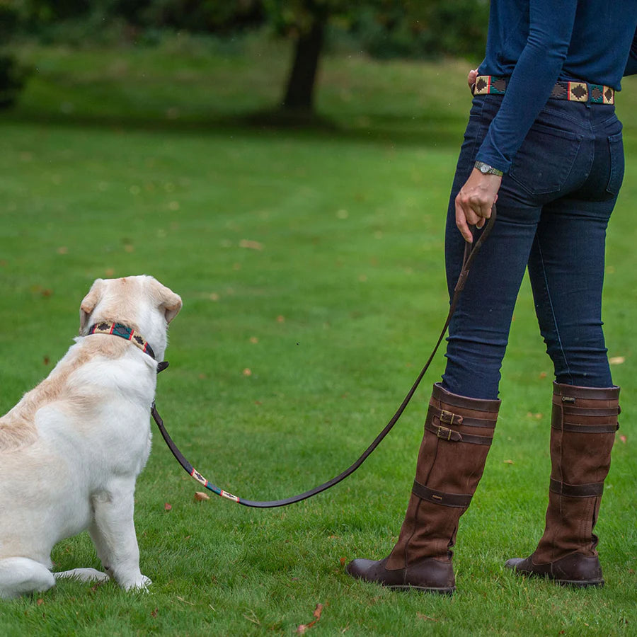 Pioneros Dog Lead - 805 Red Stripe