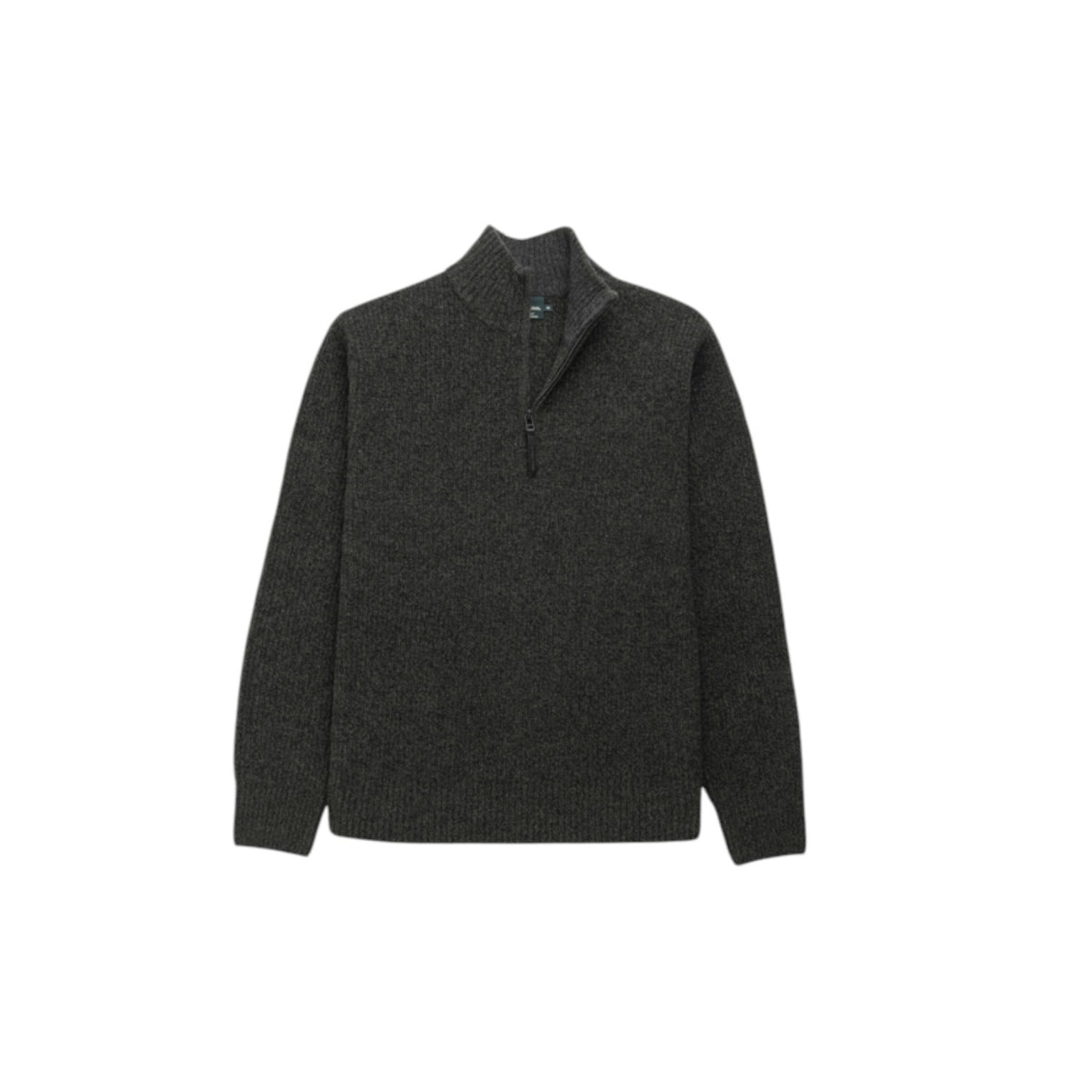 Dark gray jacket with multiple pockets on a light gray background