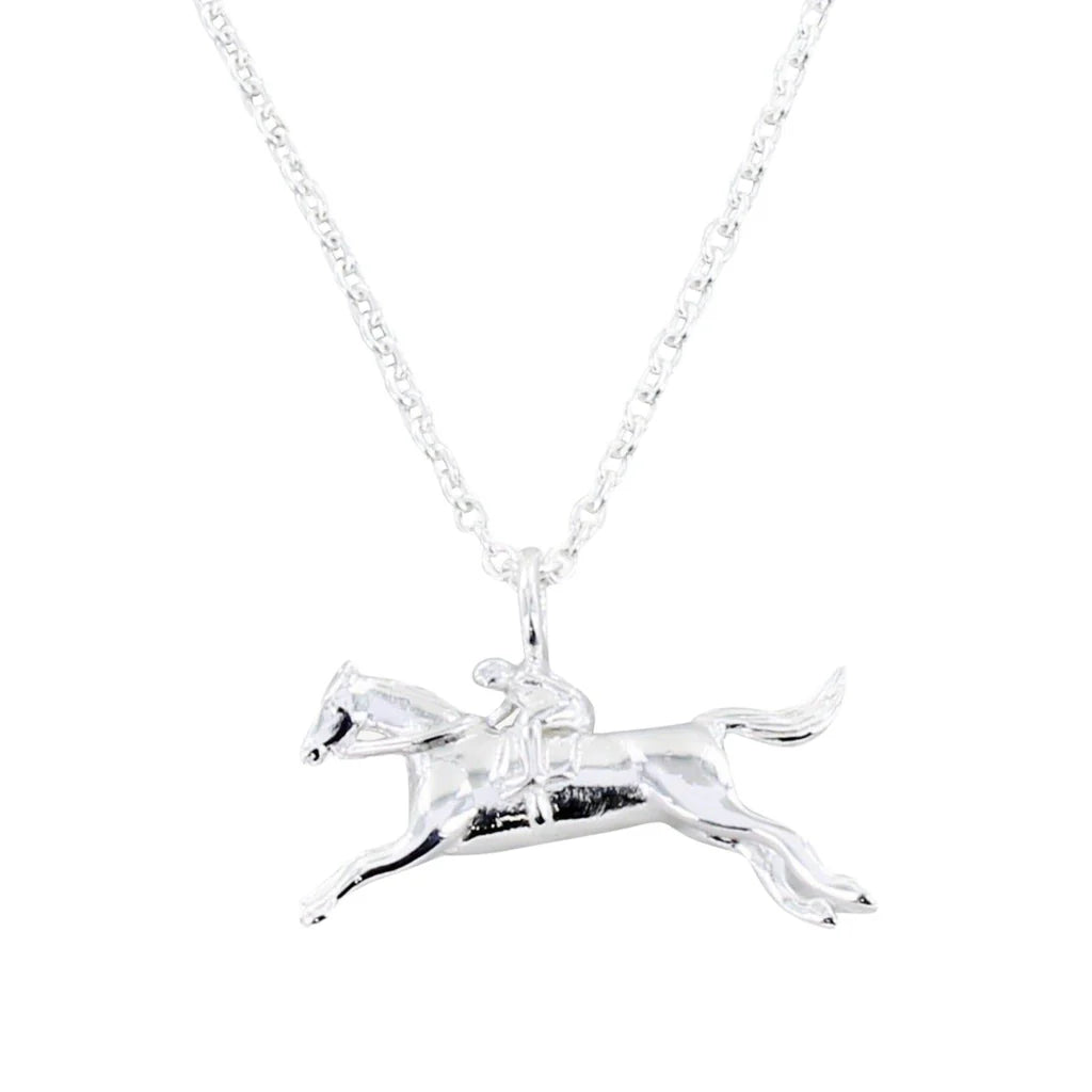 Reeves & Reeves Racing Horse Necklace Silver