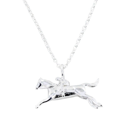 Reeves & Reeves Racing Horse Necklace Silver