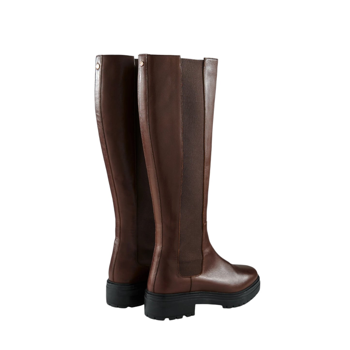 Holland Cooper Astoria Knee Boot Rich Chocolate