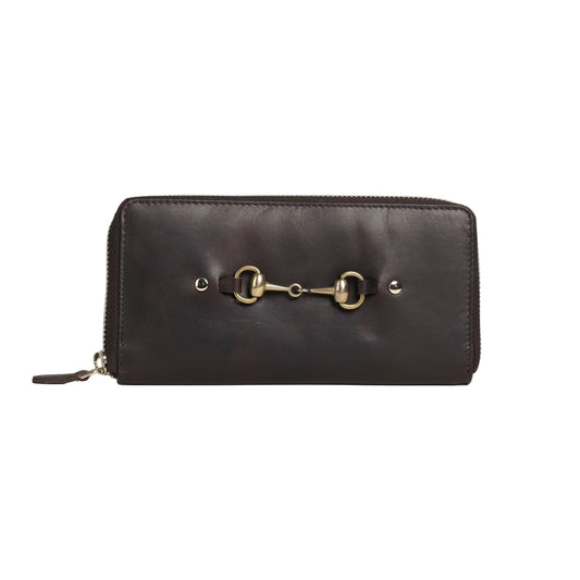 Hicks & Hides Chedworth Zip Around Bit Purse - Brown