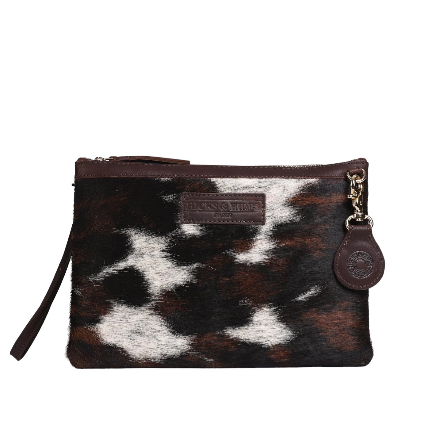 Hicks & Hides Cowhide Clutch