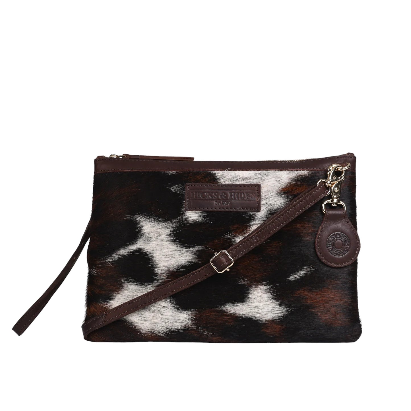 Hicks & Hides Cowhide Clutch