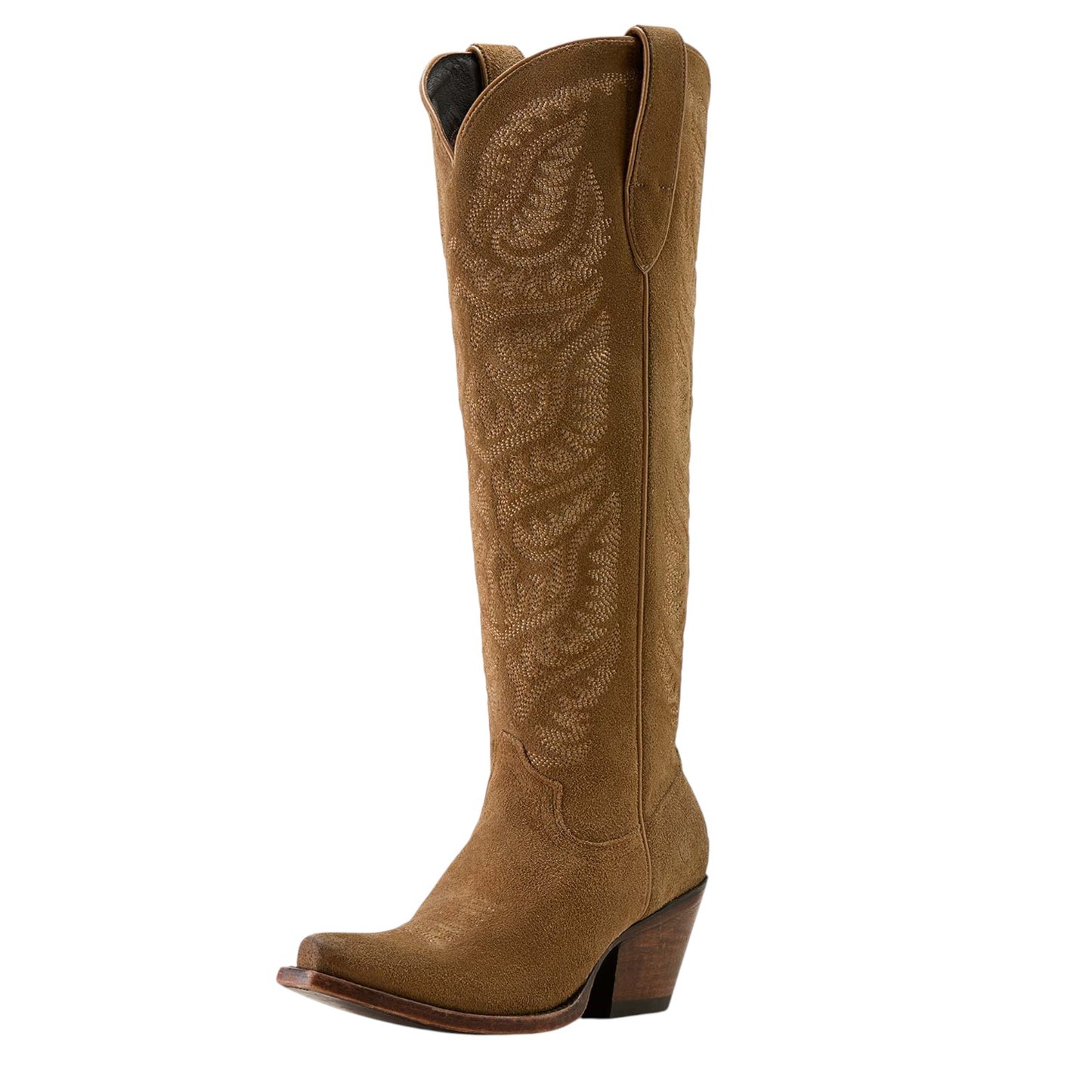 Ariat Laramie X Toe Western Boot Distressed Dijon Suede