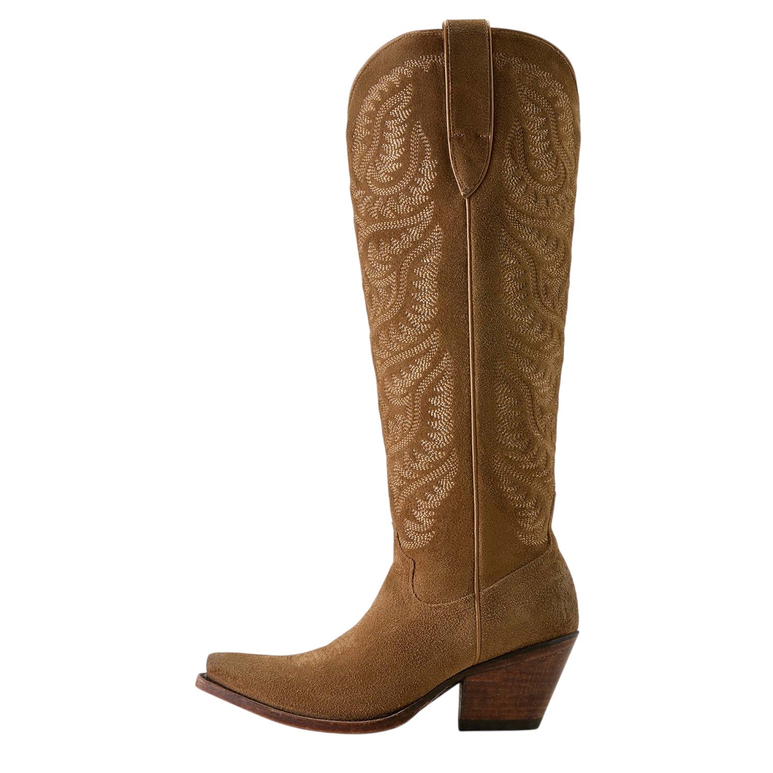 Ariat Laramie X Toe Western Boot Distressed Dijon Suede