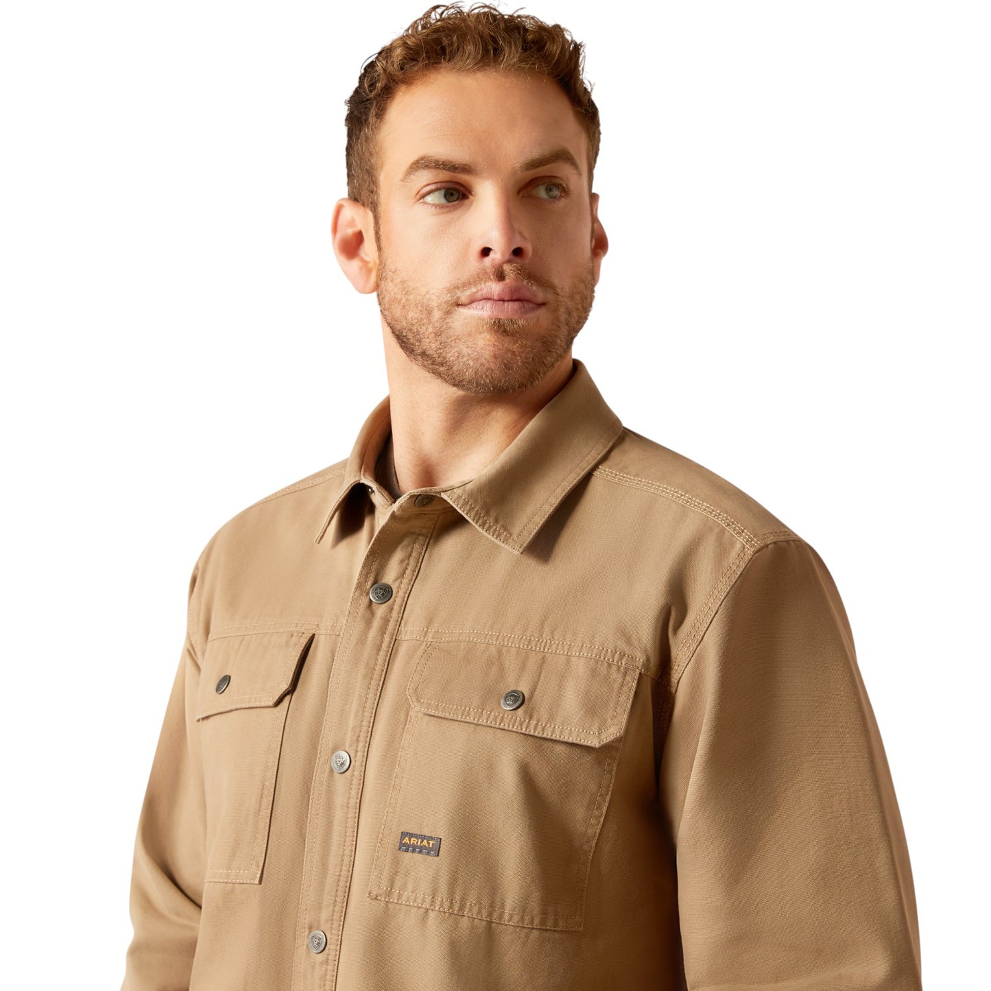 Ariat Rebar Canvas Shirt Jacket Khaki