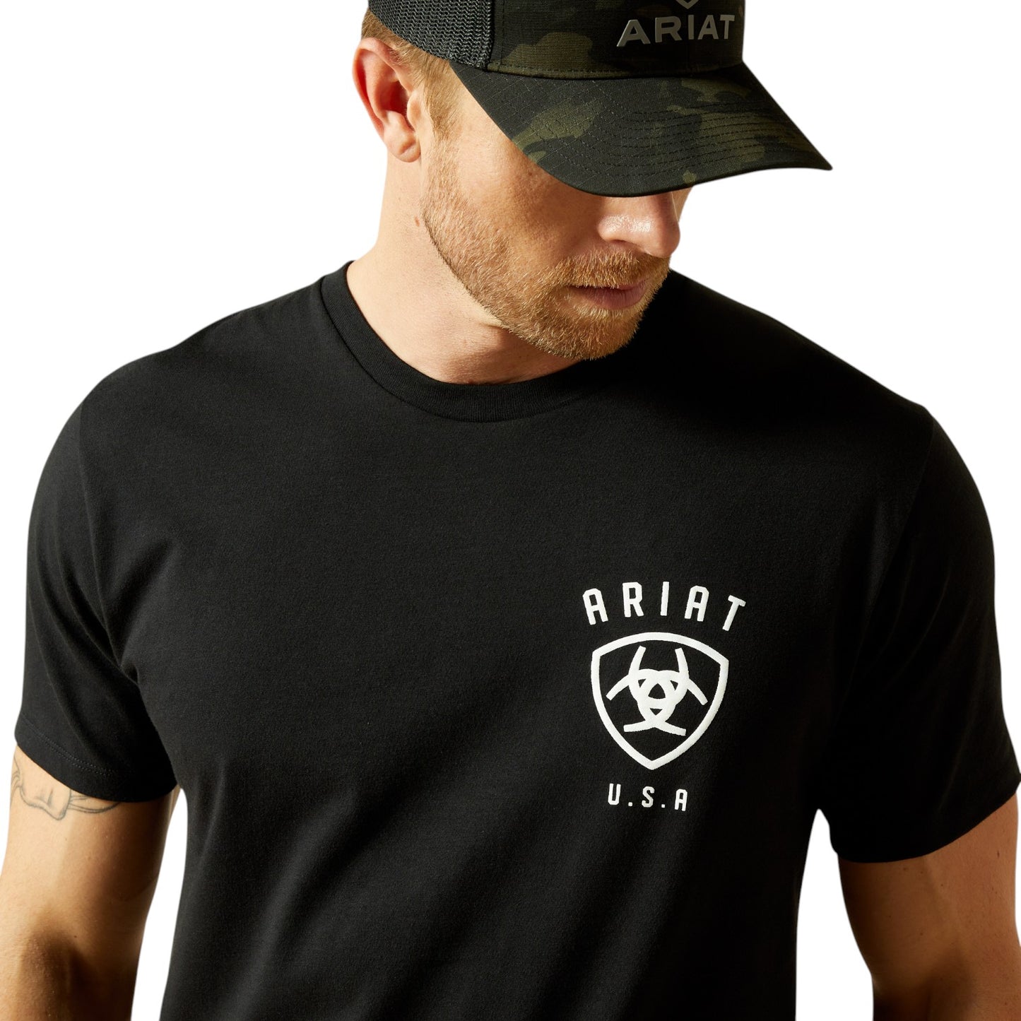 Ariat Faded Bull T-Shirt Black