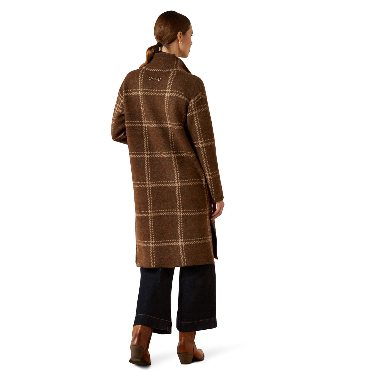 Ariat Ballston Cardigan Sorrel Horse Plaid