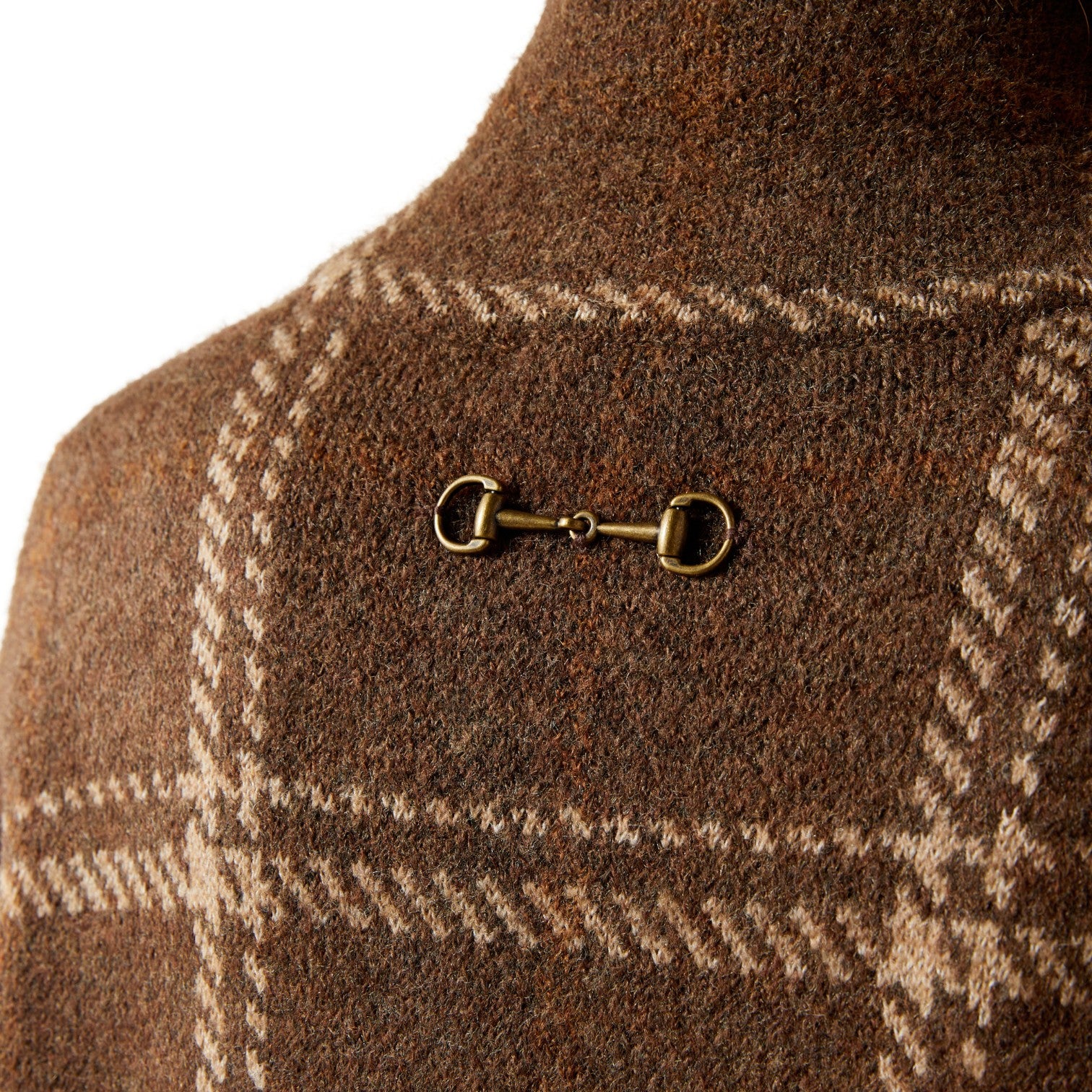 Ariat Ballston Cardigan Sorrel Horse Plaid