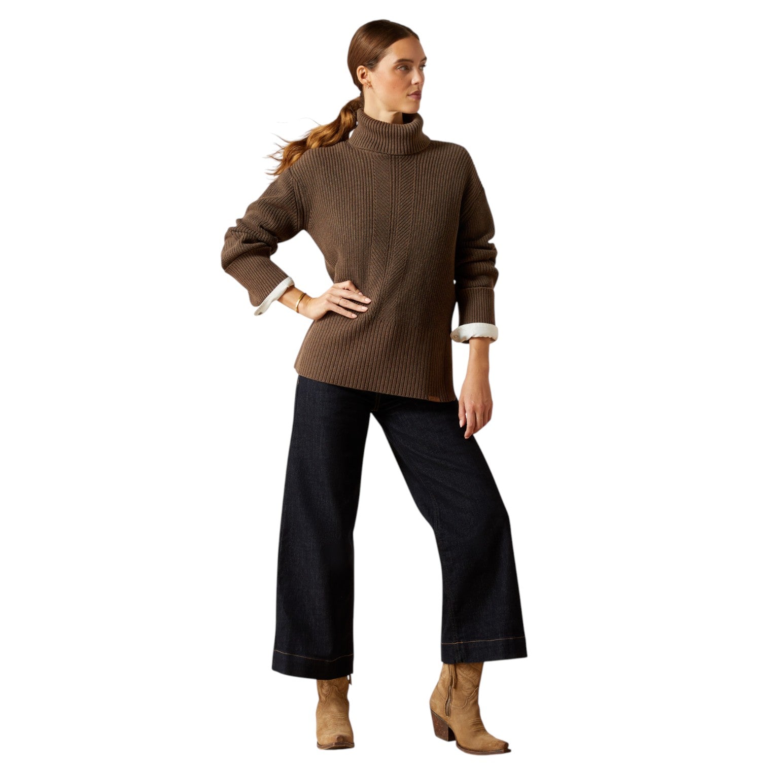 Ariat Lendal Sweater Coffee Bean Heather