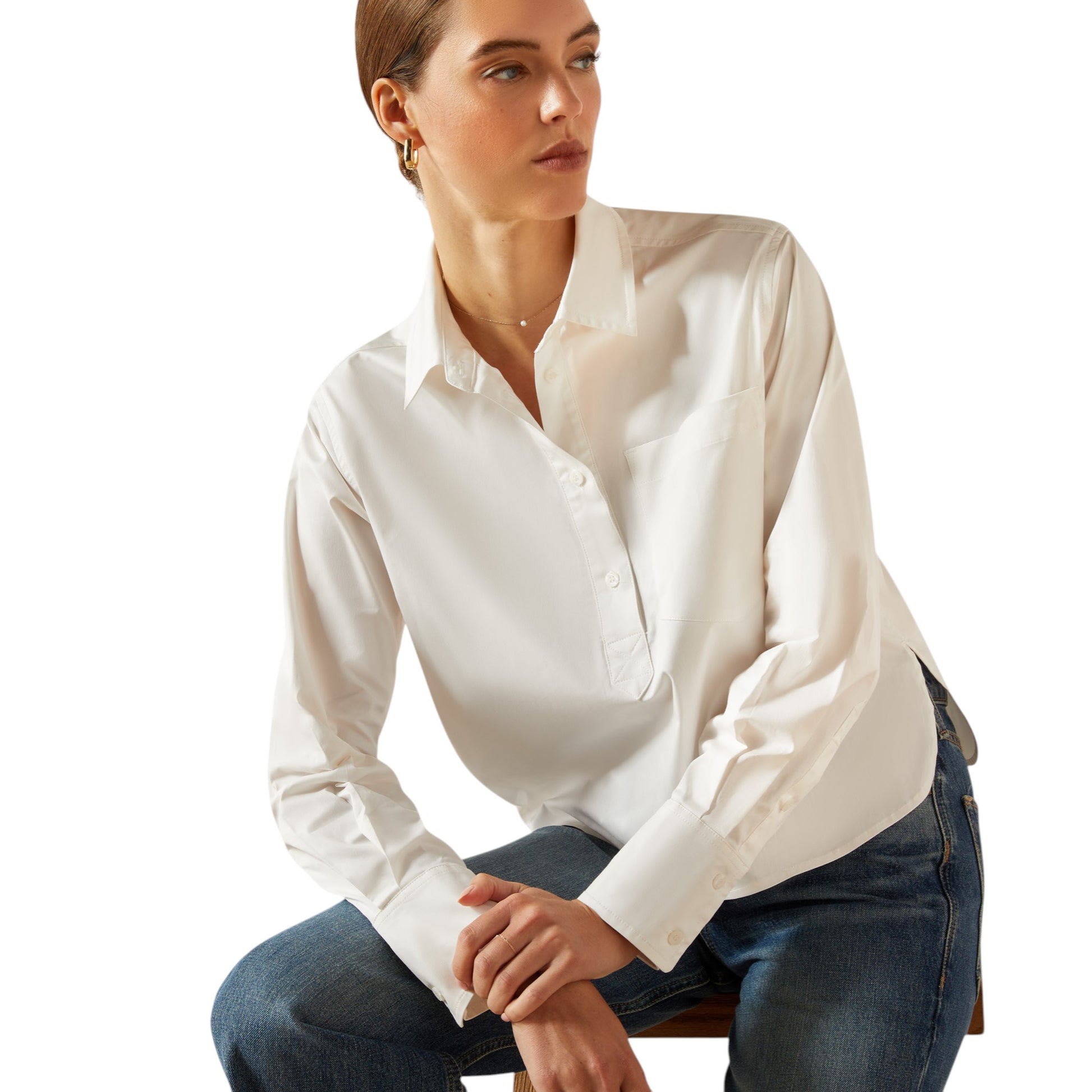 Ariat Osney Blouse White Alyssum