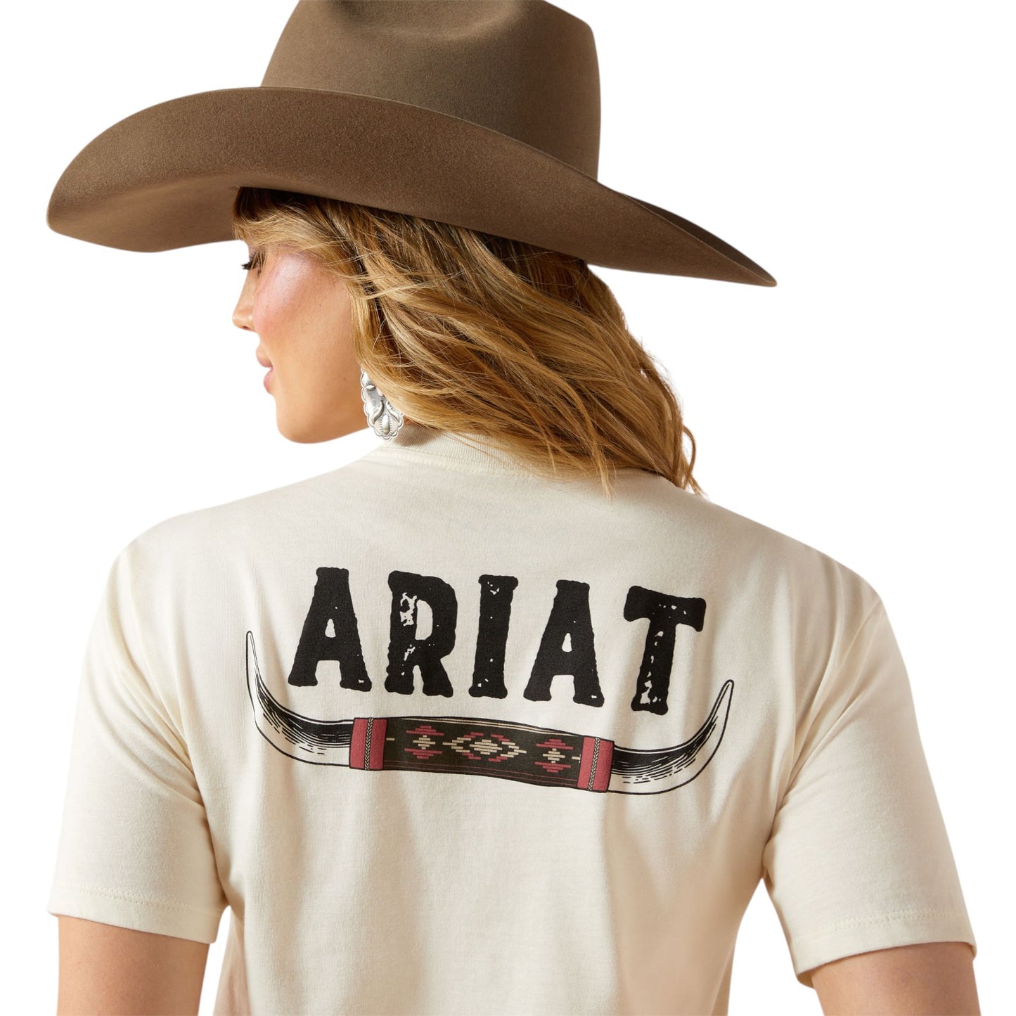 Ariat Bull Horns T-Shirt Natural