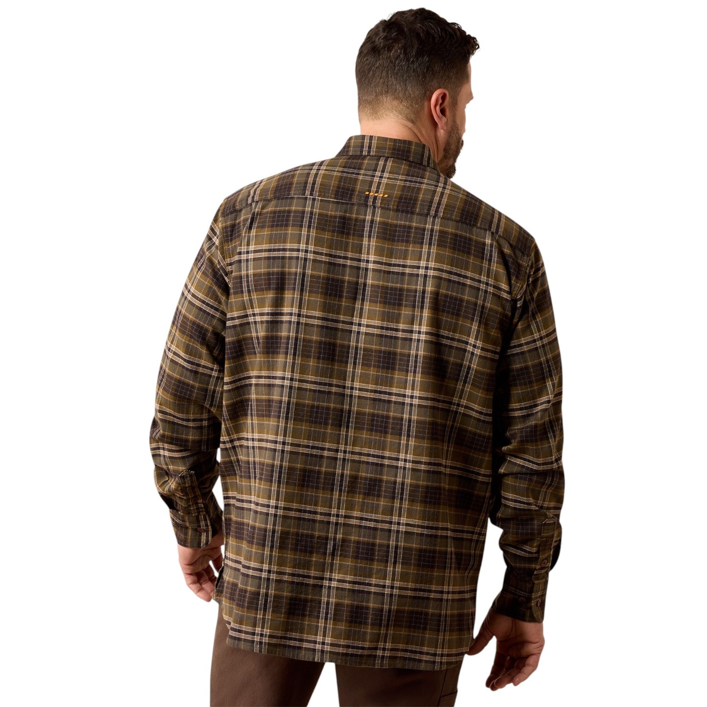 Ariat Men's Rebar Flannel Dura Work Shirt Earth