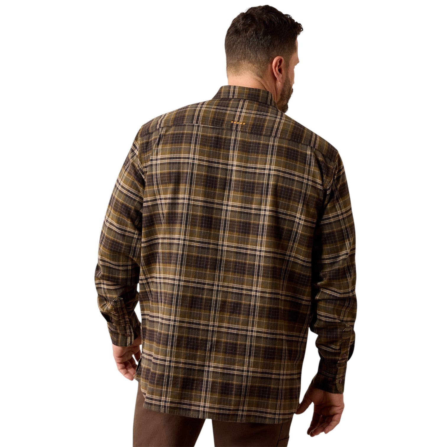 Ariat Men's Rebar Flannel Dura Work Shirt Earth