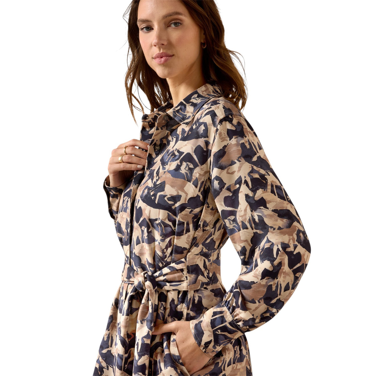 Ariat Culham Dress Navy Print