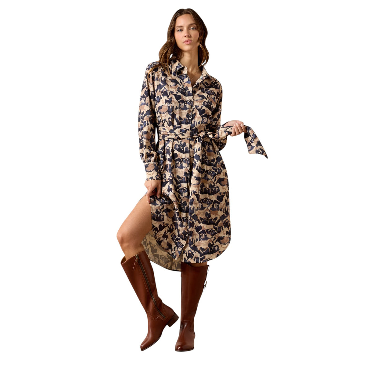Ariat Culham Dress Navy Print