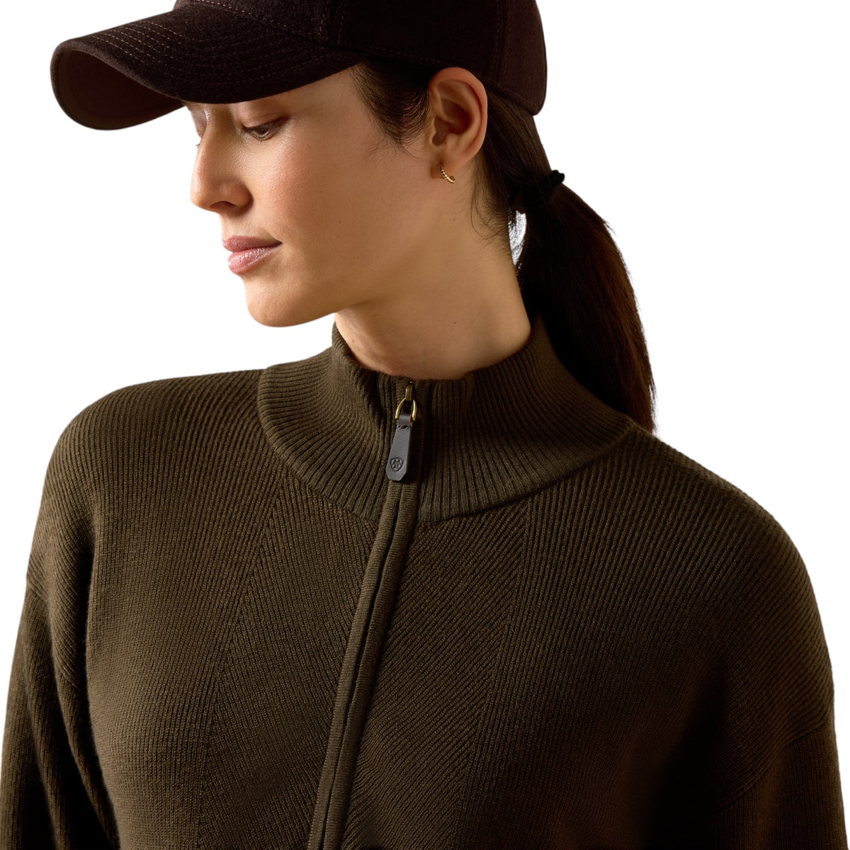 Ariat Foxleigh 1/2 Zip Sweater Earth