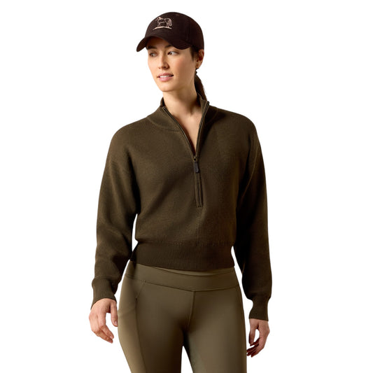 Ariat Foxleigh 1/2 Zip Sweater Earth