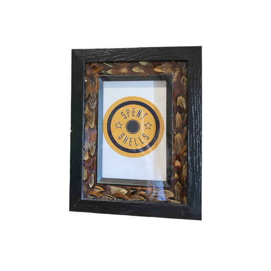 Spent Shells Feather Picture Frame Medium