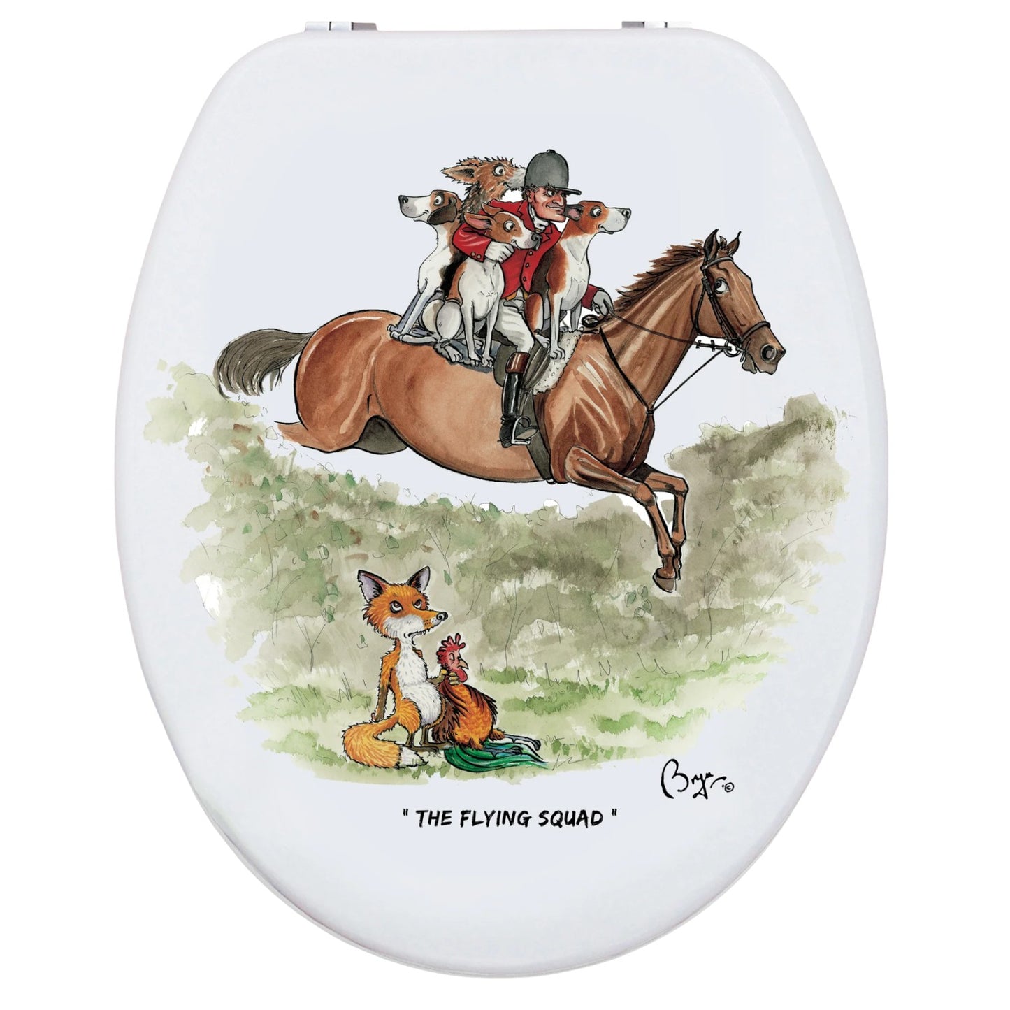 Loo Prints Bryn Parry Flying Squad Toilet Seat