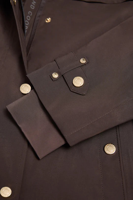 Holland Cooper Folgate Rain Coat Chocolate