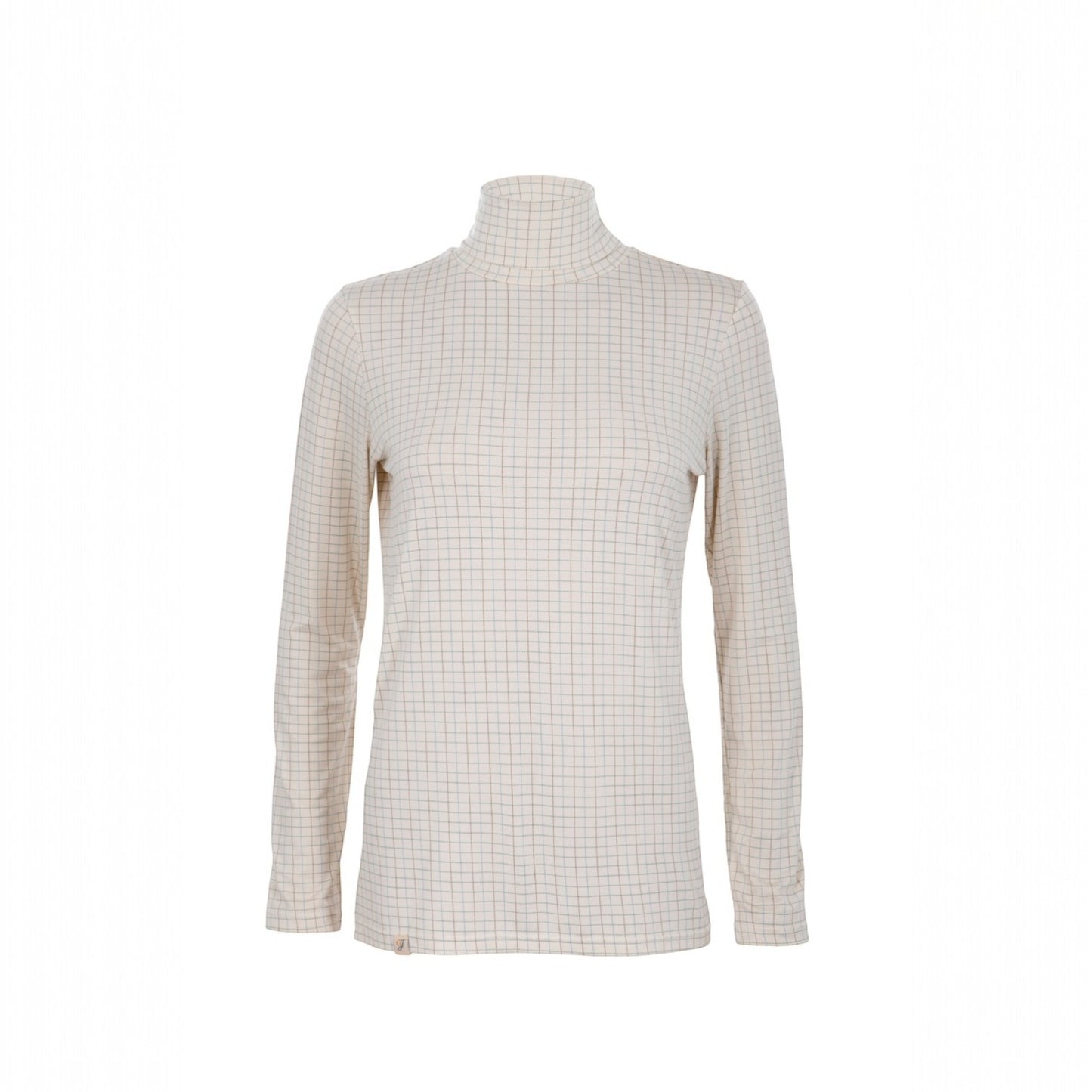 Ginger & Jardine Silky Roll Neck Multi Check
