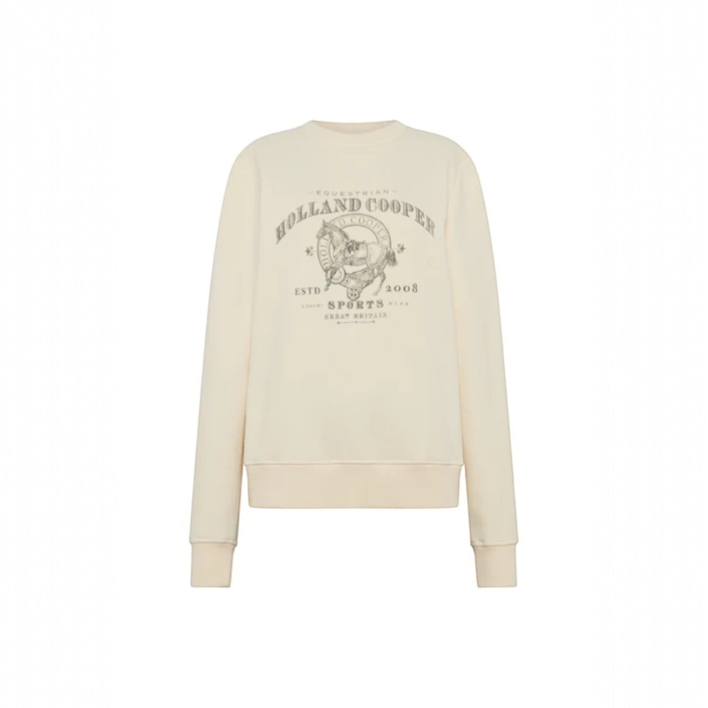 Holland Cooper Appaloosa Crew Neck Sweat Ecru