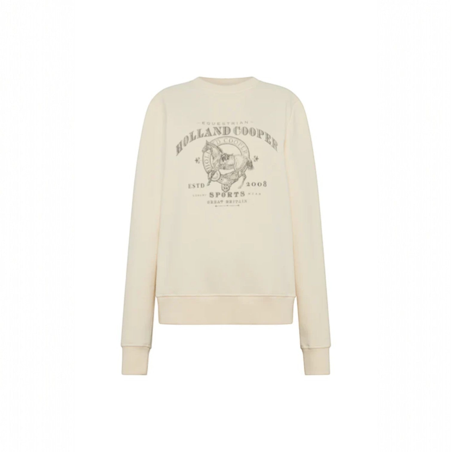 Holland Cooper Appaloosa Crew Neck Sweat Ecru