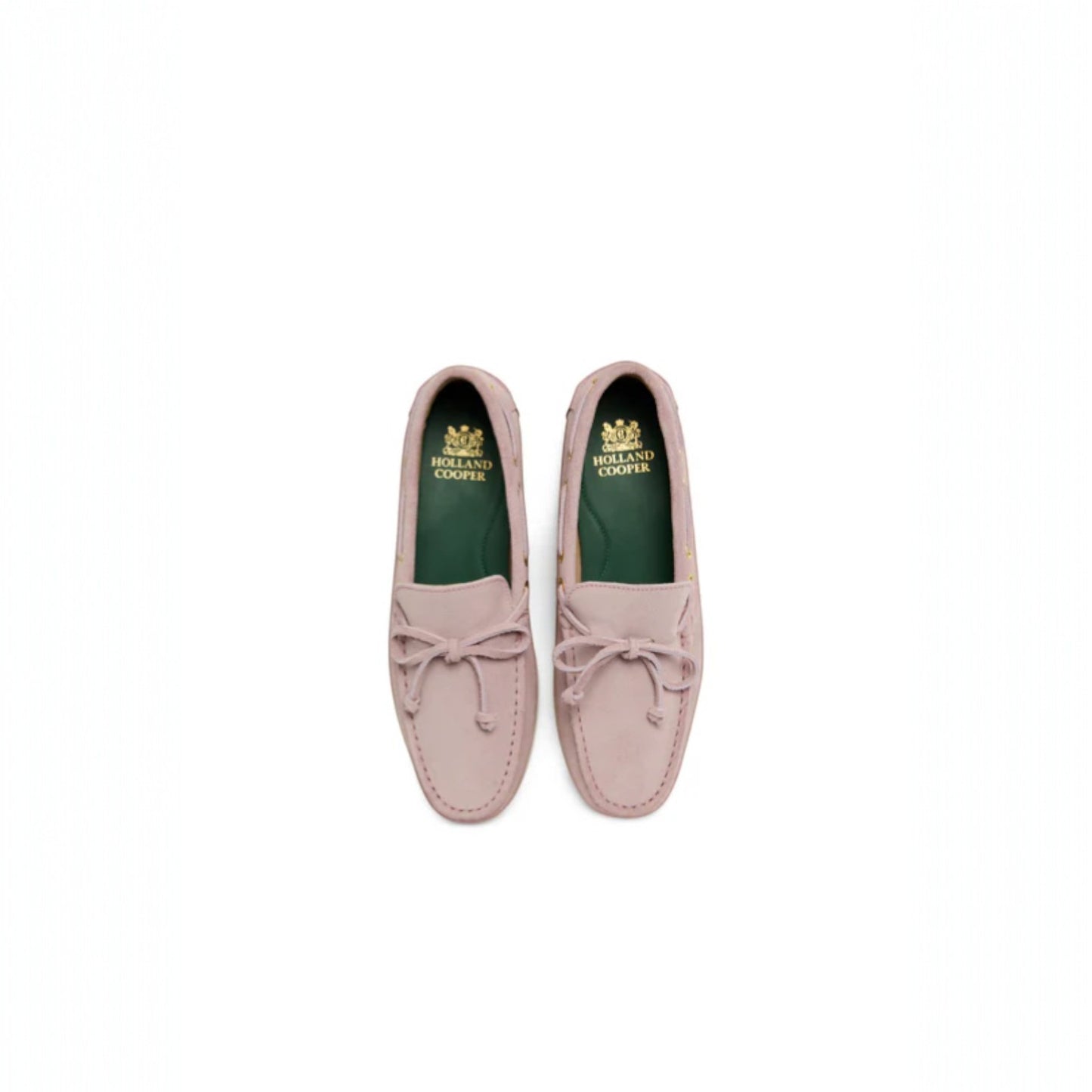 Holland Cooper Deck Shoe Blush Suede