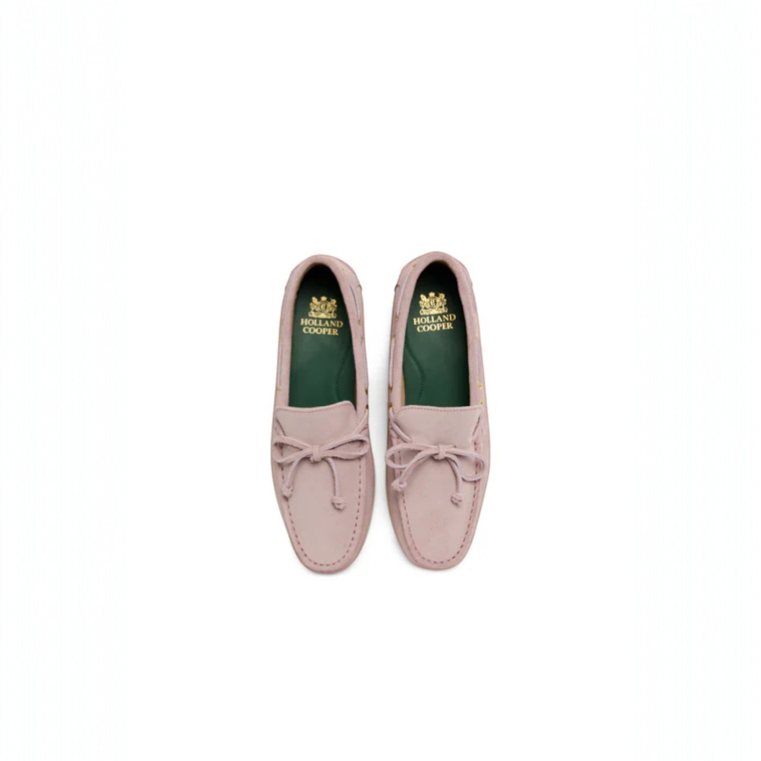 Holland Cooper Deck Shoe Blush Suede