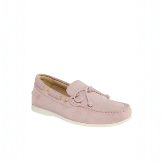 Holland Cooper Deck Shoe Blush Suede