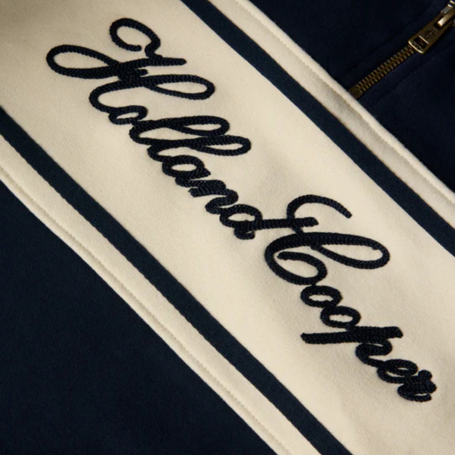 Holland Cooper Signature Quarter Zip Sweat Ink Navy