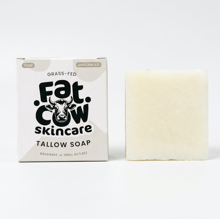 Fat Cow Skincare Grass-Fed Tallow Soap | Moisturising Cleansing Bar