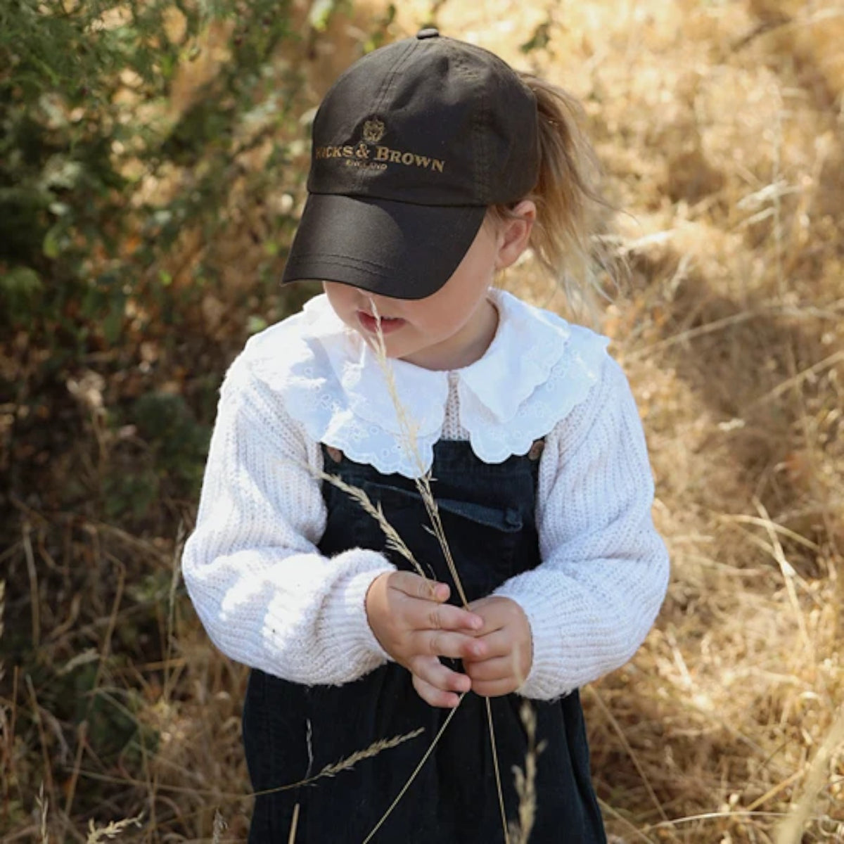 Hicks & Brown Children's Wax Baseball Cap Olive