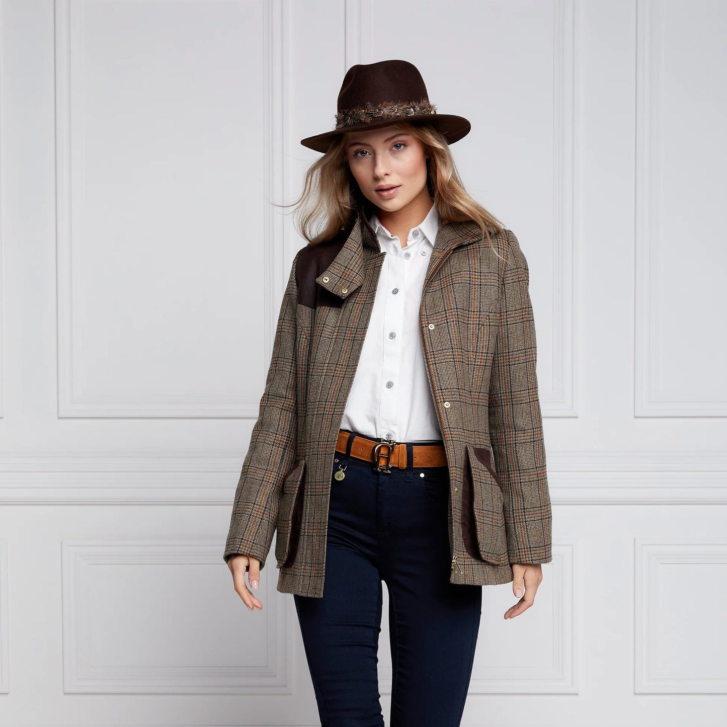 Holland Cooper Country Classic Jacket Bourbon Tweed