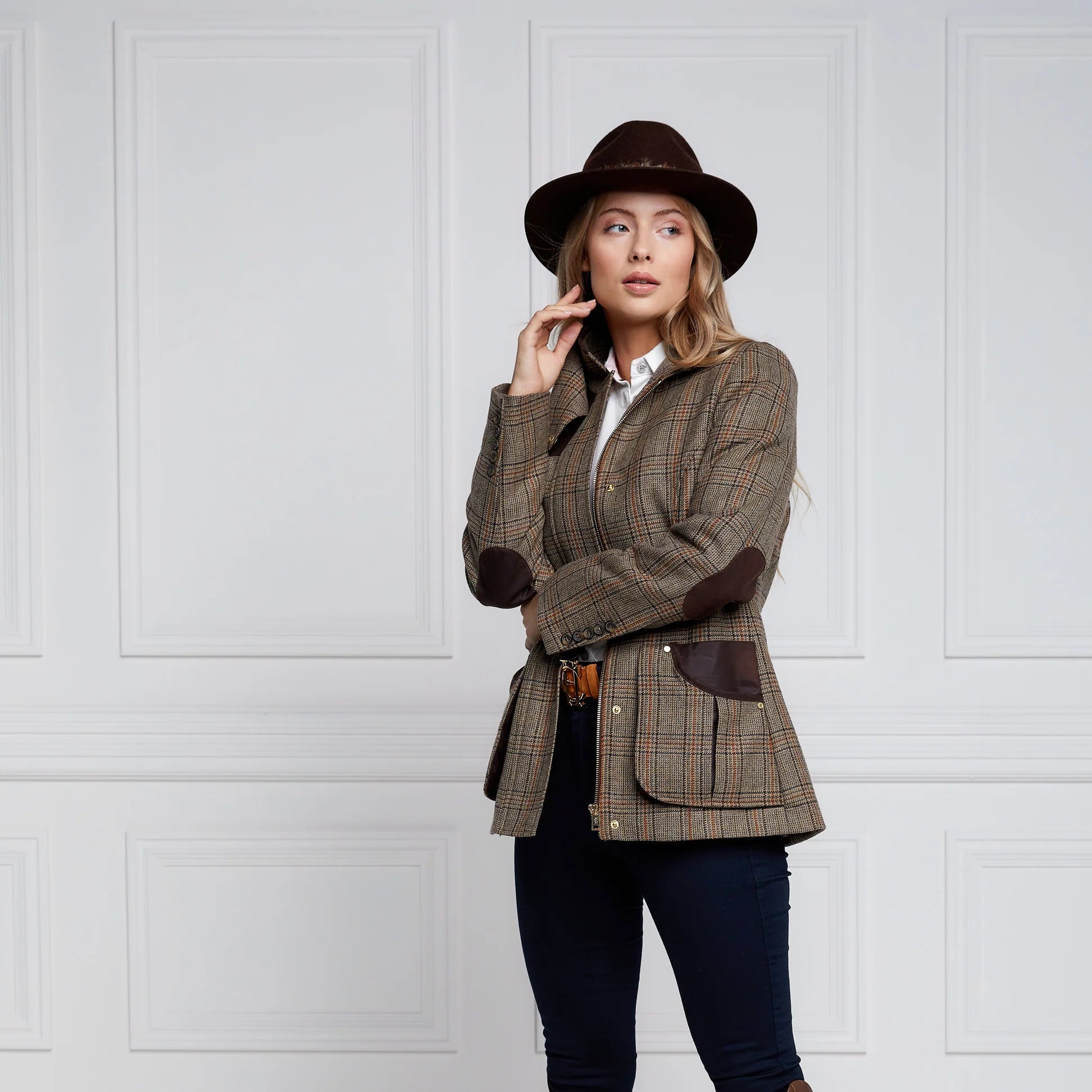 Holland Cooper Country Classic Jacket Bourbon Tweed