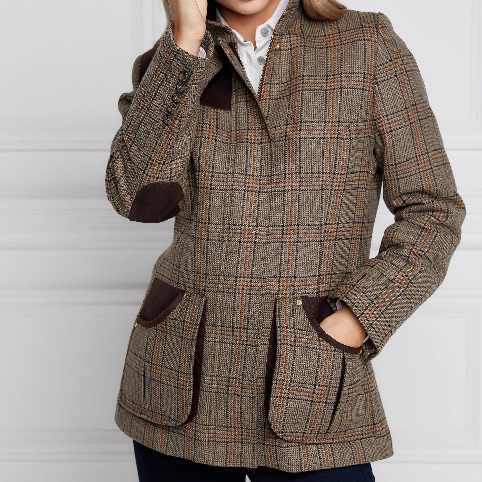 Holland Cooper Country Classic Jacket Bourbon Tweed