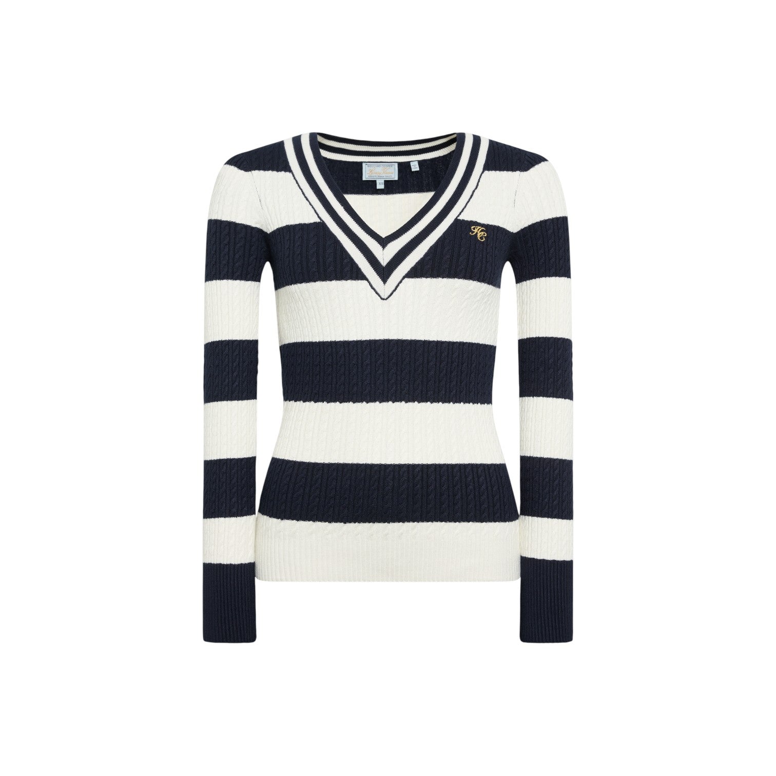 Holland Cooper Badminton Knit Ink Navy Stripe