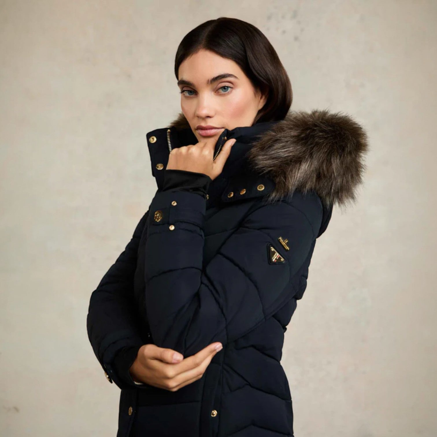 Holland Cooper Chamonix Coat Ink Navy