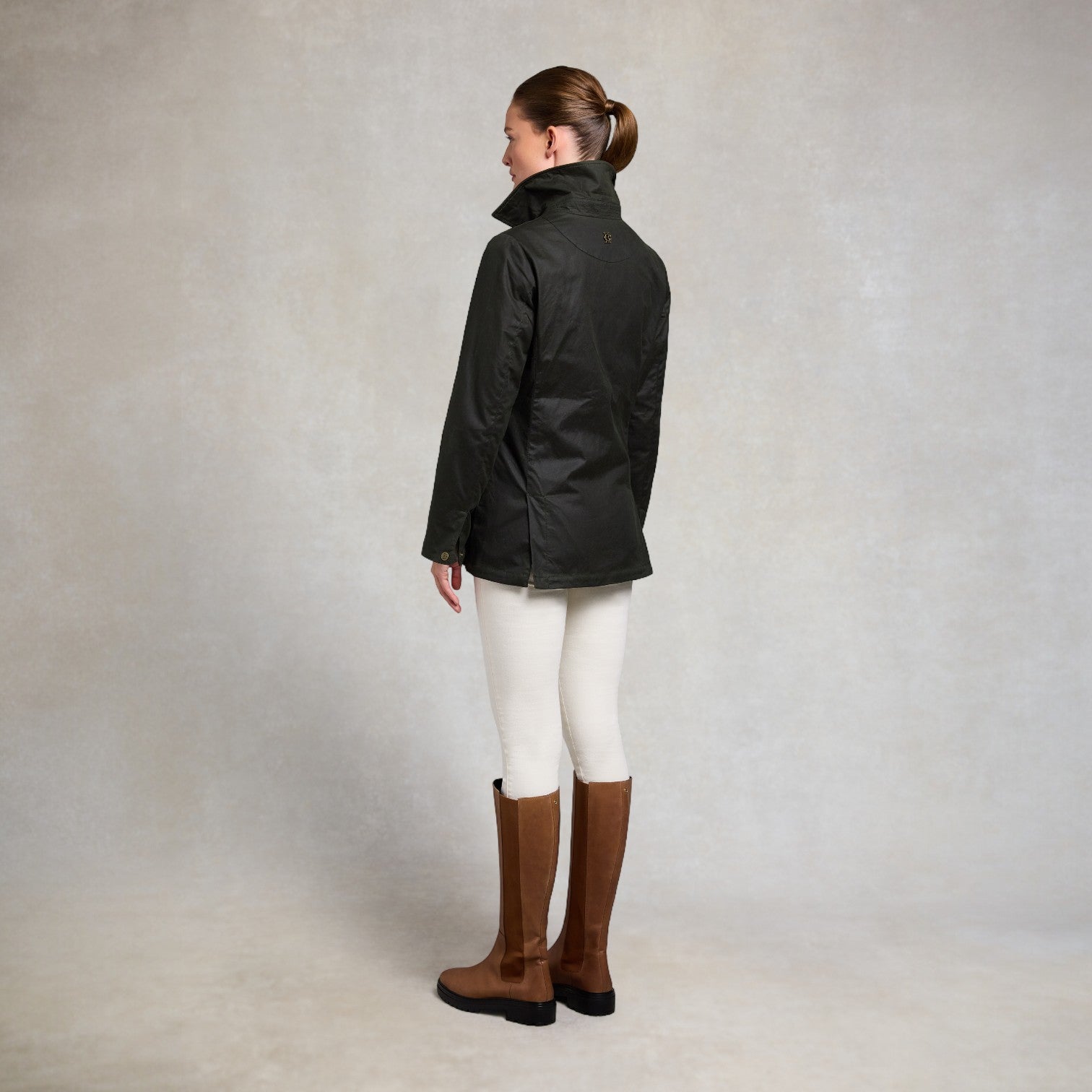 Holland Cooper Classic Waxed Jacket Dark Olive