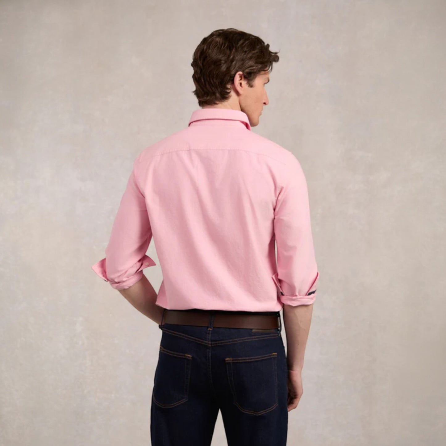 Holland Cooper Men's Classic Oxford Shirt Soft Pink