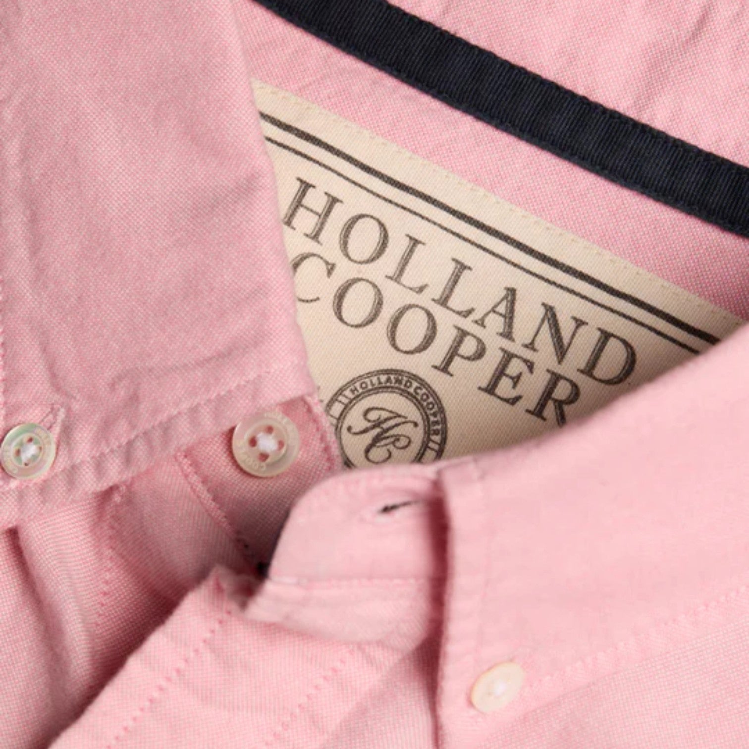Holland Cooper Men's Classic Oxford Shirt Soft Pink