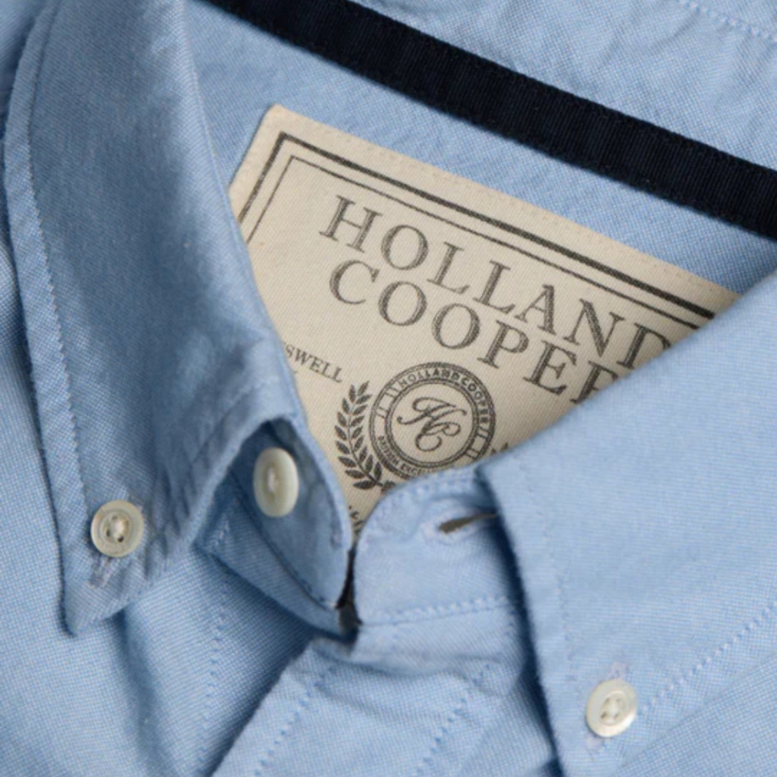 Holland Cooper Men's Classic Shirt Oxford Shirt Sky Blue